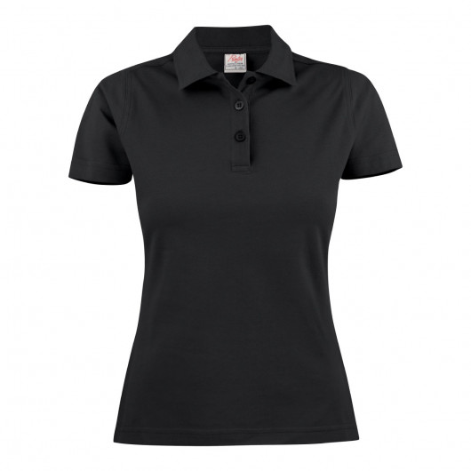 Black Brighton Ladies Polo Shirts